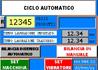 Pannello comando impianto dosaggio automatico e pressatura.