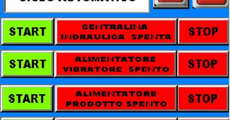 Pannello comando impianto dosaggio automatico e pressatura gestione utenze.